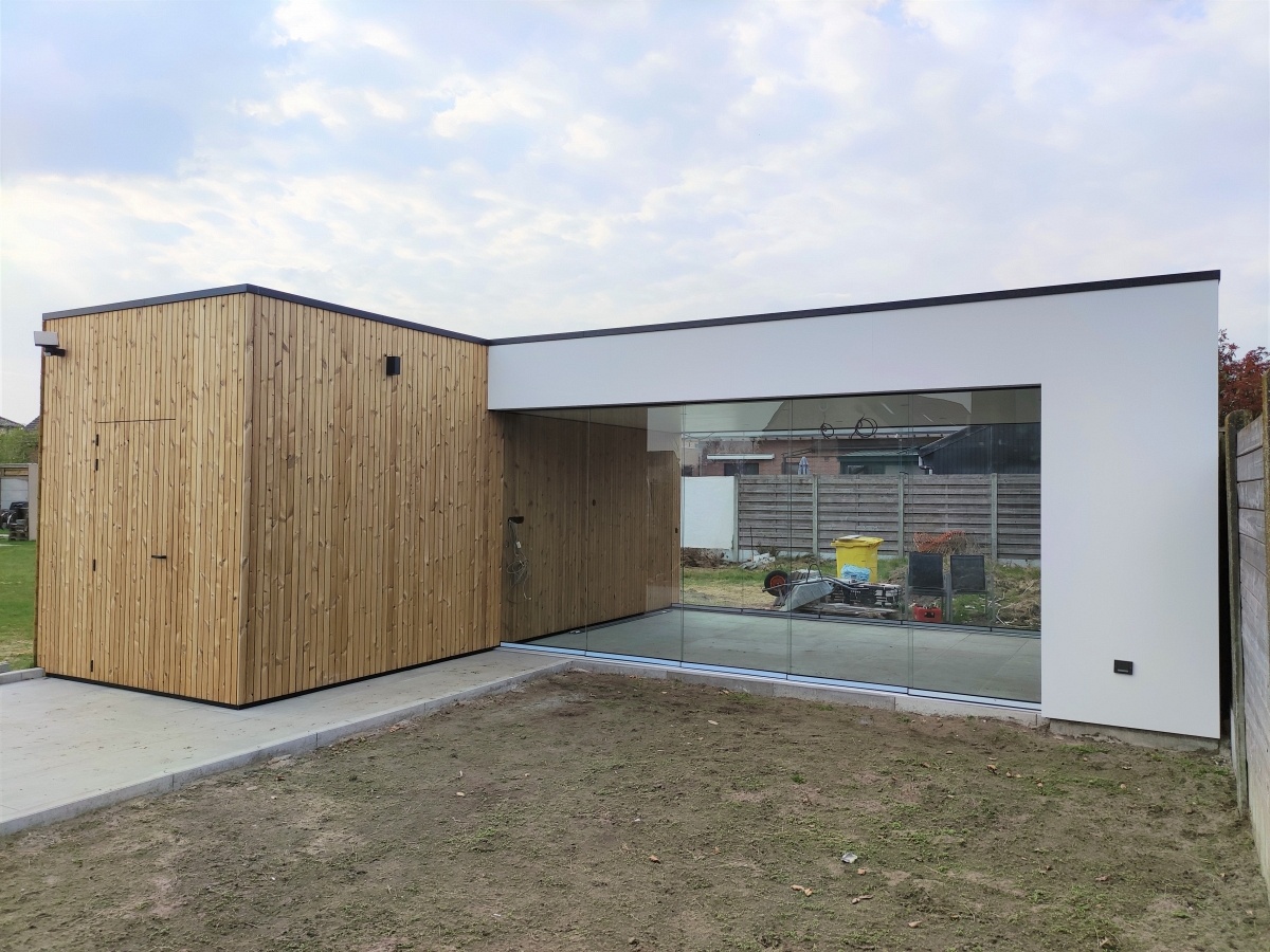 Tuinberging met overkapping - Arendonk door PvB Timmerwerken uit Arendonk